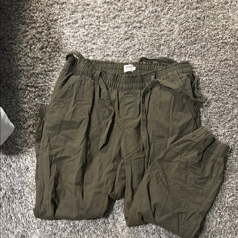 Levi’s Olive Green Drawstring Pants